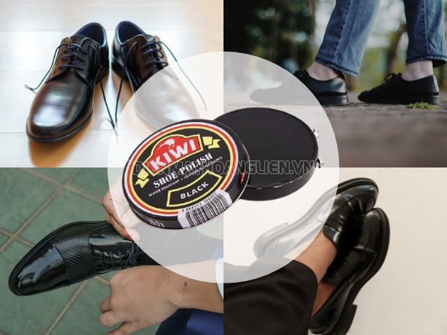 Xi đánh giày Kiwi đen